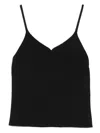 Cfcl Ribbed V-neck Top In Black