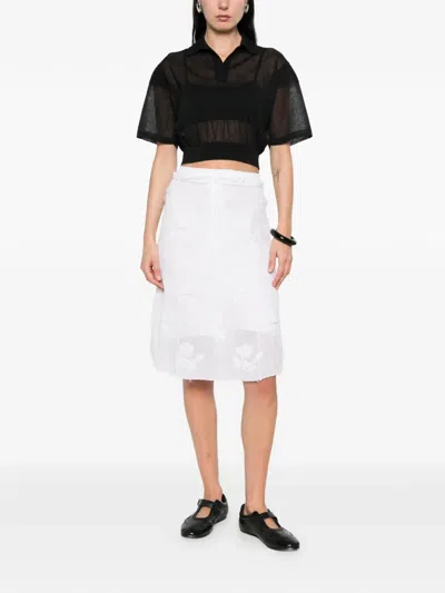 Cfcl Ribbed-detail Polo Shirt In Black