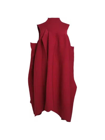 Cfcl Ribbed-knit Sleeveless Mini Dress In Red