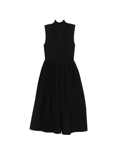 Cfcl Rivulet Ribbed Midi Dress In Black