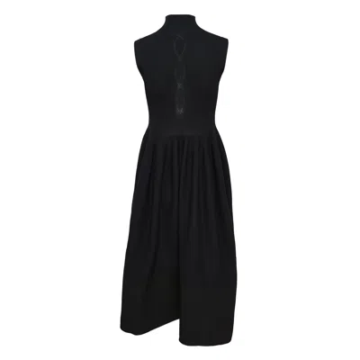 Cfcl Rivulet Sleeveless Eyelet Dress In Black