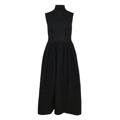 Cfcl Rivulet Sleeveless Eyelet Dress In Black