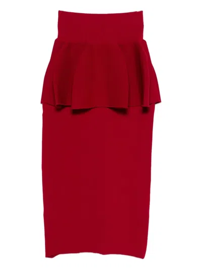 Cfcl Ruffled Skirt In Red
