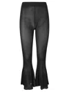 Cfcl Hypha Lucent Glittered Flared Pants In Black