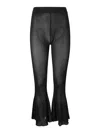 Cfcl Hypha Lucent Glittered Flared Pants In Black