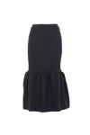 Cfcl Ribbed Peplum Skirt In Black