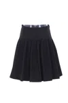 Cfcl Hypha Ribbed Mini Skirt In Black