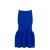 Cfcl Ribbed-knit Ruffled Midi Skirt In Blue
