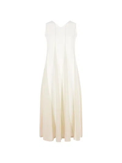 Cfcl Sleeveless V-neck Midi Dress In White
