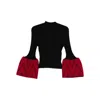 Cfcl Flared-sleeve Sweater In Black