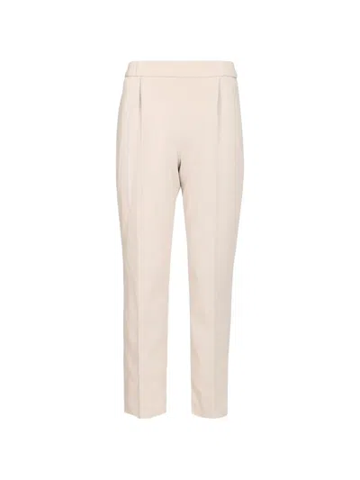 Cfcl Tapered-leg Pintuck-knit Trousers In Neutral