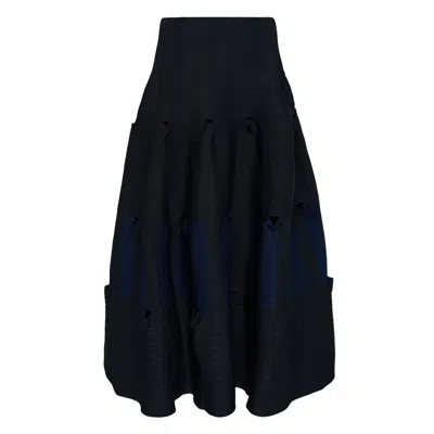 Cfcl Terraced Sleeveless Mini Dress In Blue