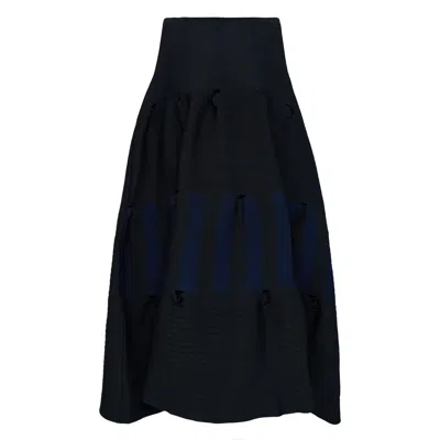 Cfcl Terraced Sleeveless Mini Dress In Blue