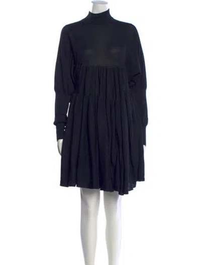 Pre-owned Cfcl Turtleneck Mini Dress In Blue
