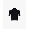 Cfcl Portrait Short Sleeve Rib Top In Black
