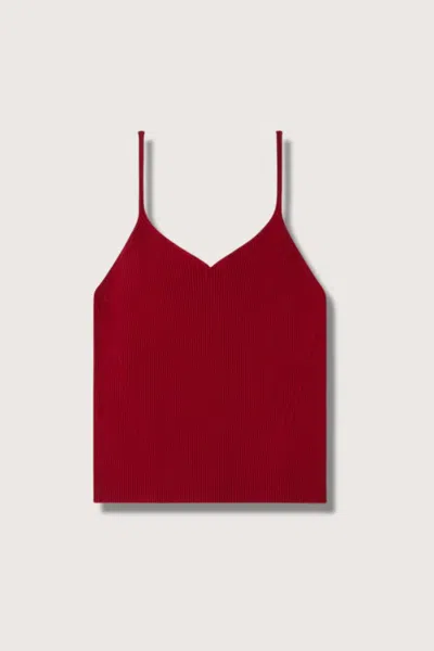 Cfcl Women's Portrait Cami Top In Maroon Red