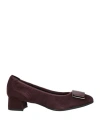 Cft Venice Woman Pumps Garnet Size 9 Leather In Red