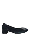 Cft Venice Woman Pumps Navy Size 7 Leather In Blue