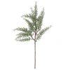 Cg Hunter 20 Inch Faux Evergreen Cedar Branch In Green