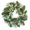 Cg Hunter 28 Inch Magnolia, Eucalyptus, Pinecone, & Needle Pine Wreath In Green