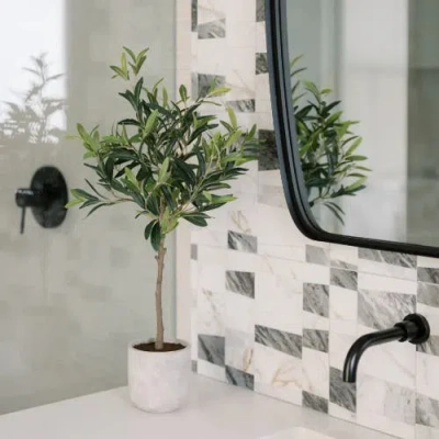 Cg Hunter 29" Artificial Olive Tree In Green