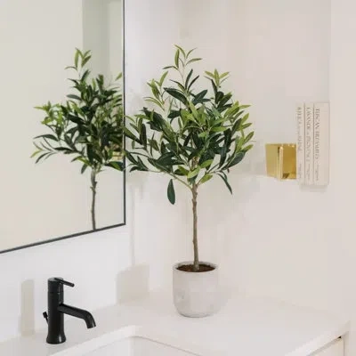 Cg Hunter 29" Artificial Olive Trees In Green