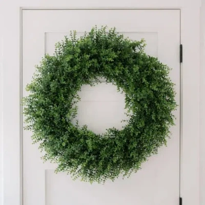 Cg Hunter 30" Artificial Boxwood Wreath By  In Green