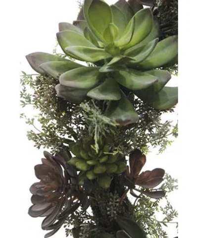 Cg Hunter 30" Artificial Succulent Wreath