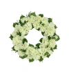 Cg Hunter 30" Artificial White Hydrangea Wreath