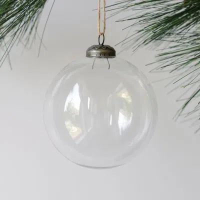 Cg Hunter 4" Clear Glass Ornament In Transparent