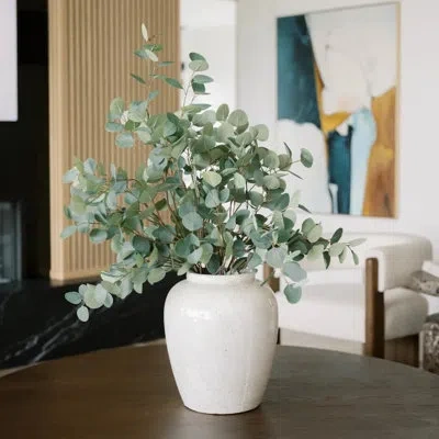 Cg Hunter 48" Artificial Eucalyptus Branch Stems In Green