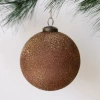 Cg Hunter 5"  Textured Cinnamon Glass Ornament