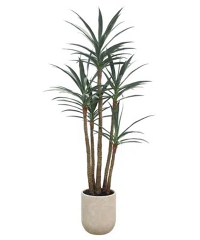 Cg Hunter 6' Artificial Yucca Tree In Brown