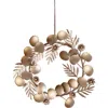 Cg Hunter 7.5" Iron Wreath Ornament, Brass In Gold