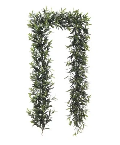 Cg Hunter 9' Artificial Olive Leaf Garland In Green