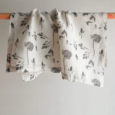 Cg Hunter Floral Napkins In White