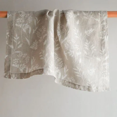 Cg Hunter Natural Wheat Cloth Napkins In White