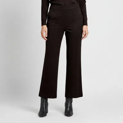 Pre-owned Ch Carolina Herrera Black Jacquard Wide Leg Trousers Xs
