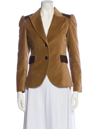 Pre-owned Ch Carolina Herrera Blazer In Brown