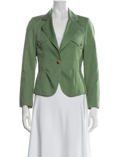Pre-owned Ch Carolina Herrera Blazer In Green