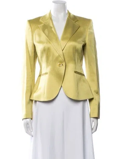Pre-owned Ch Carolina Herrera Blazer In Yellow