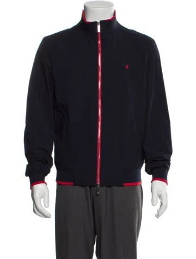 Pre-owned Ch Carolina Herrera Bomber Jacket In Blue