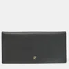 Ch Carolina Herrera Carolina Herrera Black Leather Bifold Long Wallet In Black
