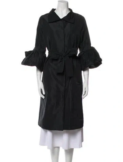 Pre-owned Ch Carolina Herrera Coat In Black