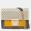 CH CAROLINA HERRERA CH CAROLINA HERRERA COLOR MONOGRAM COATED CANVAS AND LEATHER CHAIN BAG