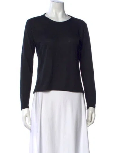 Pre-owned Ch Carolina Herrera Crew Neck Sweater In Black