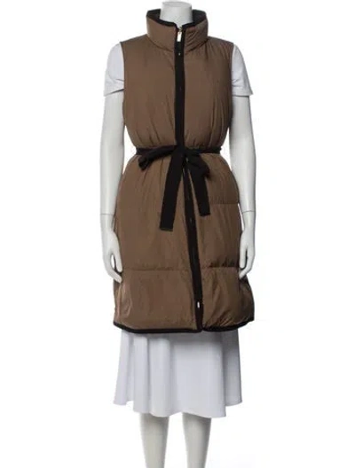 Pre-owned Ch Carolina Herrera Down Coat In Brown