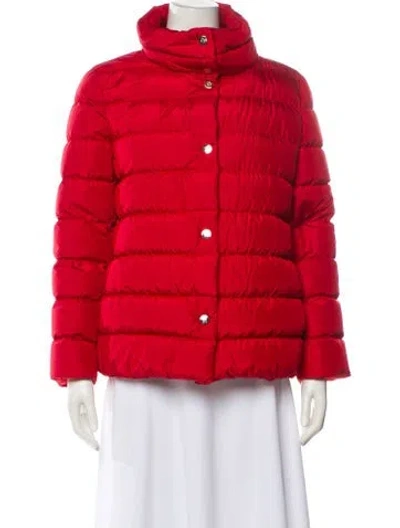 Pre-owned Ch Carolina Herrera Down Coat In Red
