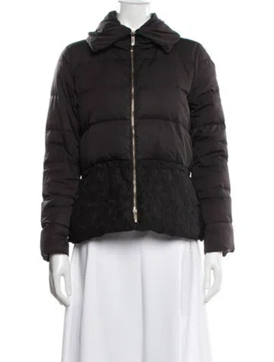 Pre-owned Ch Carolina Herrera Down Jacket In Brown