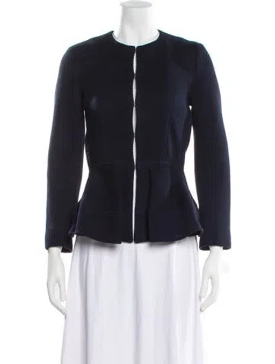 Pre-owned Ch Carolina Herrera Jacket In Blue